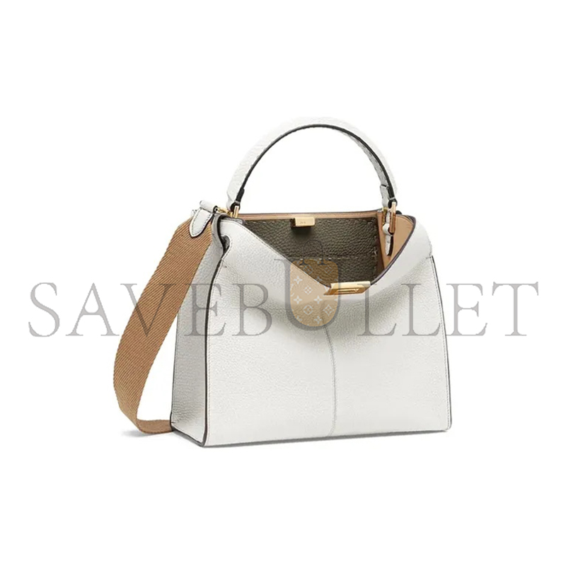 FENDI PEEKABOO X-LITE MEDIUM TOTE SHOULDER BAG 8BN310SMTF1BZA (30*25*14cm)